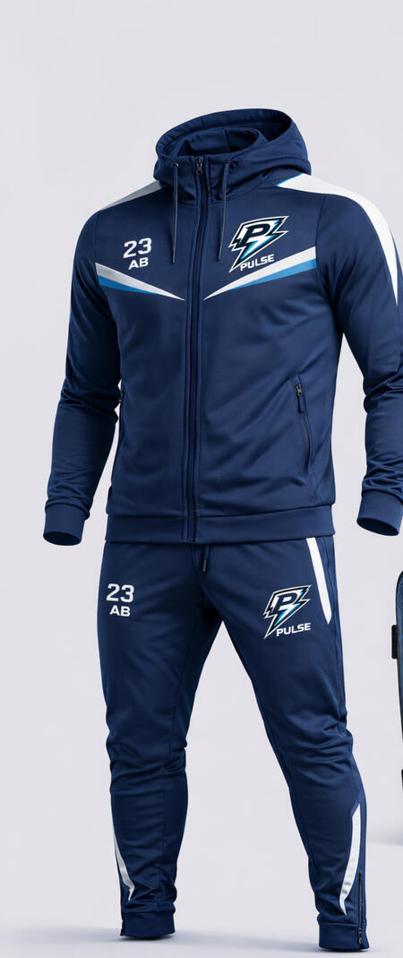 Confort, style et performance. Bleu marine + blanc, slim fit, numéro + initiales personnalisables. Prix : XXX€